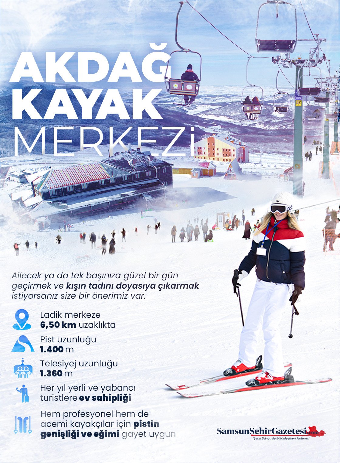 Karın Keyfini Samsun'da Çıkarın / Ladik Akdağ Kayak Merkezi Görseli